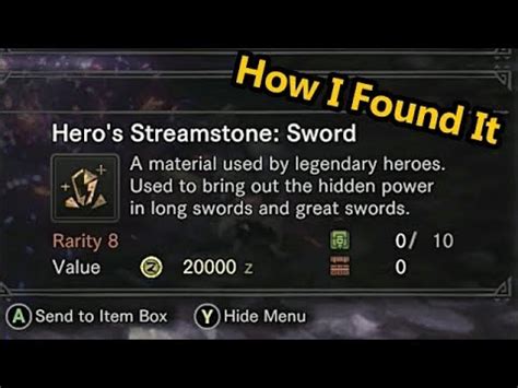 hero's streamstone sword